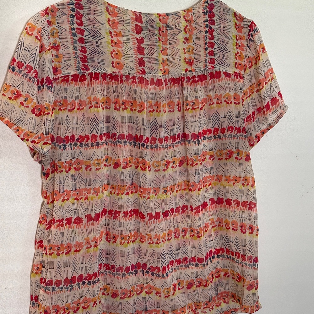 GAP Multicolor Patterned Women's Blouse - Picture 2 of 3